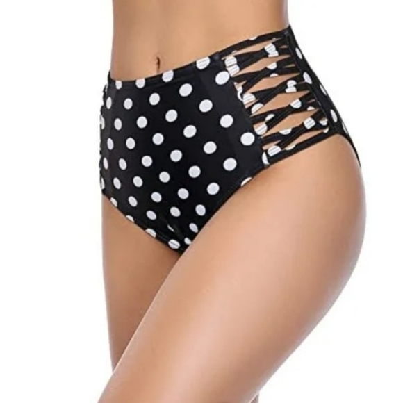 NWT- Size Medium HOLIPICK High Rise Women's Bikini Bottoms Full Coverage . $13 - Picture 3 of 9